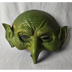 Old Horrible Green Witch‎ Costume Theater Face Mask Halloween Cosplay Party